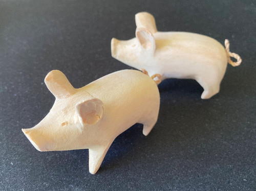 Schwein schweinchen aus holz - aus,