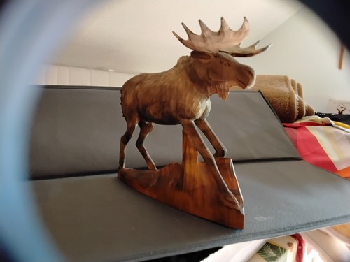 Der elch holzschnitzerei - elch,holzschnitzerei, ,der