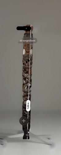 Geschnitzte holzfigur - geschnitzte,