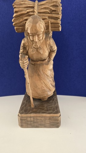 Alte holzfigur von visino - holzfigur, a.visino