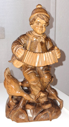 Holzfigur geschnitzt junge - geschnitzt,,