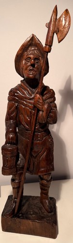 Nachtwächter holzfigur ca - nachtwächter, holzfigur,