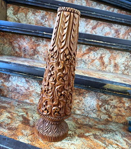 Großer holz kerzenständer - großer,
