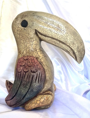 Tukan massivholz skulptur - skulptur, mid
