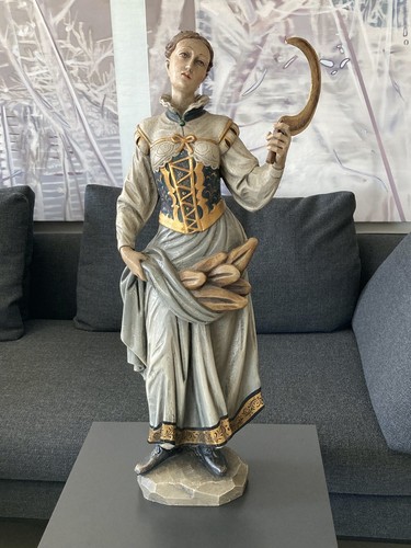 Holzfigur notburga nach - holzfigur,,