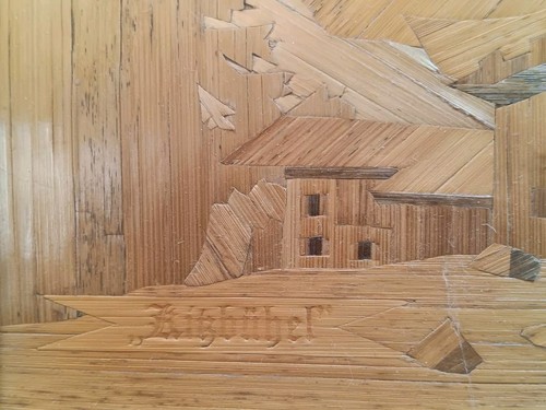 Intarsien holzbild kitzbühel - intarsien, holzbild,
