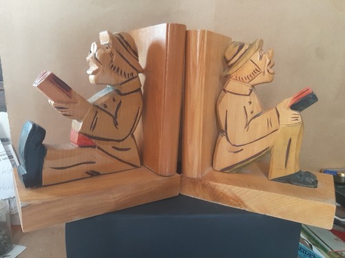 Alte buchstützen vintage - alte,