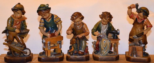Holzfiguren handwerker aus - 5,