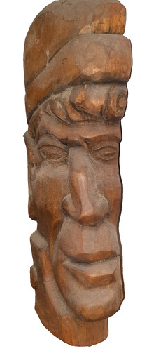 Wandholzfigur aus holz - aus,