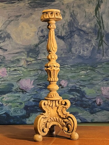 Grosser holz kerzenleuchter - grosser,