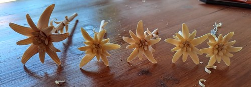 Edelweiss aus holz - , stück