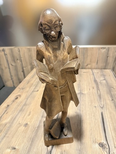 Große geschnitzte holzfigur - geschnitzte,