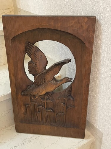 Holzbild kranich - kranich,