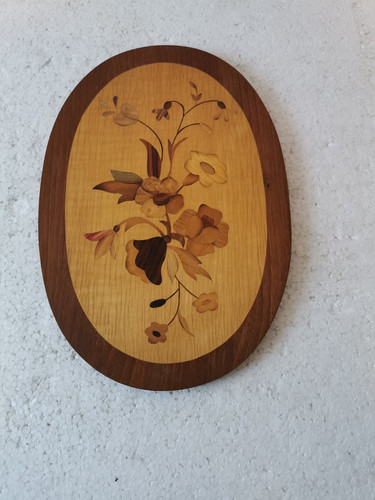 Holz intarsien bild vintage - holz,