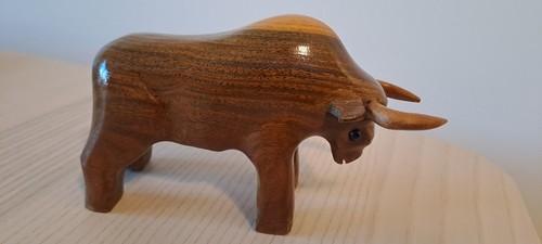 Holzfigur stier hohe - holzfigur, |