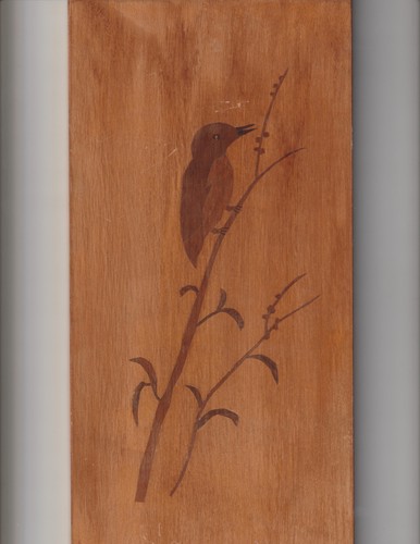 Intarsien bild vogel - vogel, auf