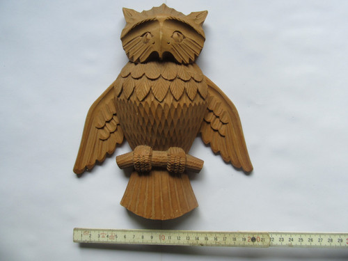 Eule aus holz geschnitzt - holz,,