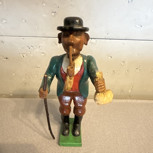 Vintage wackelkopf figur holz - vintage,
