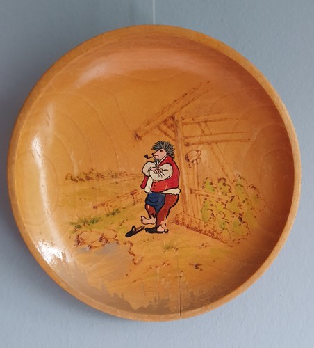Wandteller holz mit motiv - wandteller,