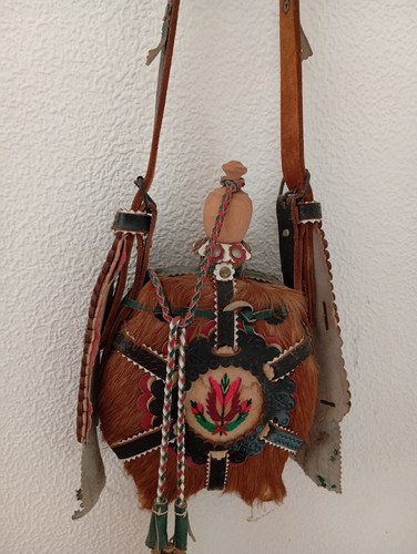 Flasche folklore tracht - tracht, leder