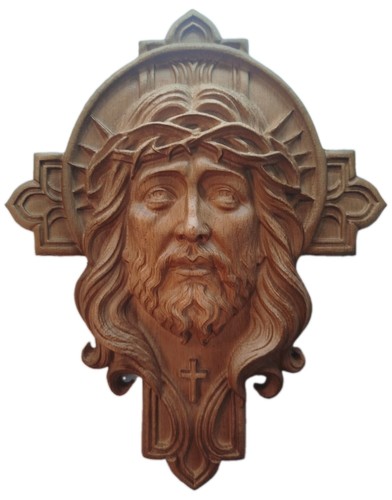 Wandkreuz holz mit jesus - wandkreuz,