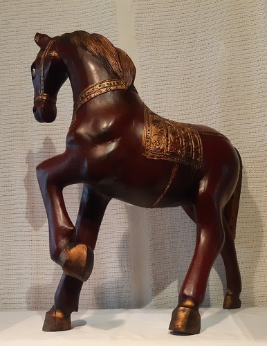 Alte pferd holzfigur - pferd,