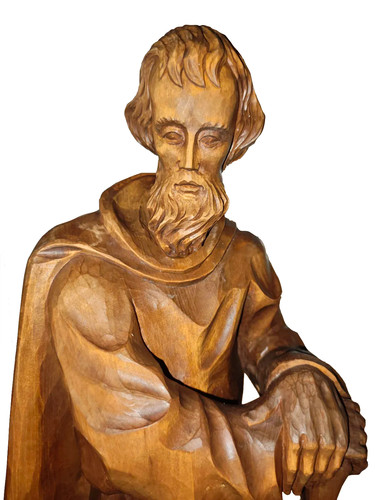 Holzfigur heiliger josef - holzfigur,