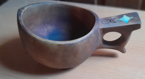 Alte holz tasse aus - tasse,