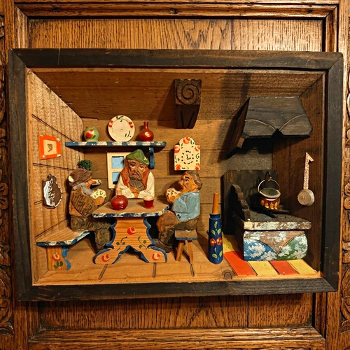 Handgeschnitztes holz - holz, 3d